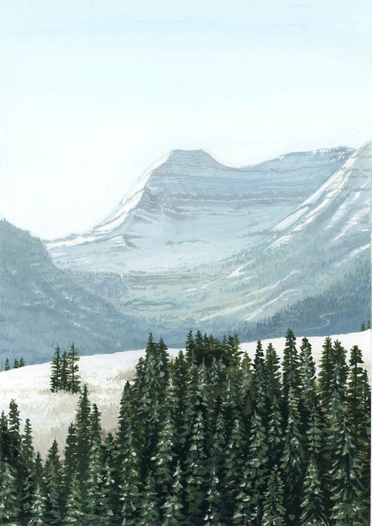"Snowy Sundance" January Print