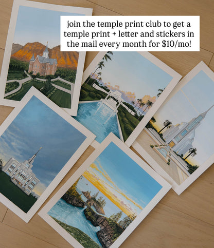 Rome, Italy Temple Print