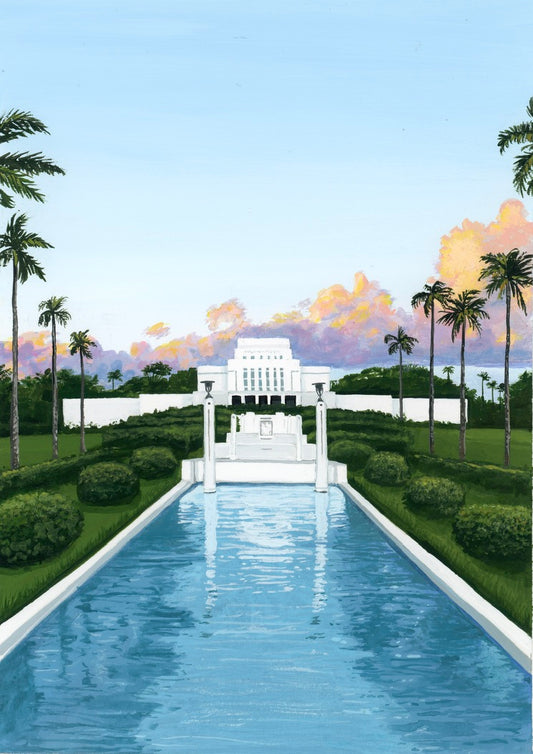Laie, Hawaii Temple Print